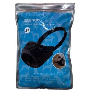 IREENUO Breathable Beehive Style Dog Mouth Muzzle -Mesh Pet Mouth Cover -Size XL